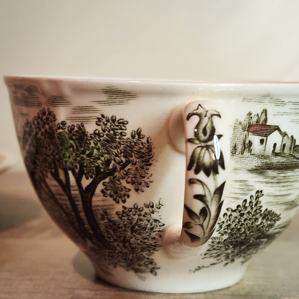 Johnson Brothers Cottage Garden Breakfast cup & saucer Made England Windsor Ware - Picture 10 of 16